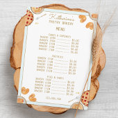 Waterverf Baking Pie en gebak Winkel Bakkerij Menu