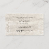 Waterverf bakken en koken met gereedschap Baker Bu Visitekaartje (Achterkant)