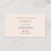 Waterverf bakken en koken, treksluiter visitekaartje (Achterkant)