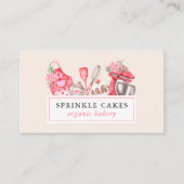 Waterverf bakken en koken, treksluiter visitekaartje (Voorkant)