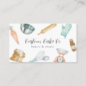 Waterverf bakken maakt Visitekaartje (Voorkant)