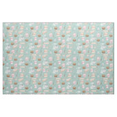 Waterverf bakken op Sage Green Stof (Fat Quarter)