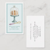 Waterverf bakkerij bakkerij gebak visitekaartje (Voorkant / Achterkant)