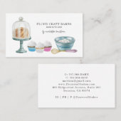 Waterverf bakkerij bakkerij gebak visitekaartje (Voorkant / Achterkant)