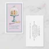 Waterverf bakkerij bakkerij gebak visitekaartje (Voorkant / Achterkant)