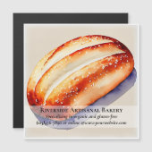 Waterverf bakkerij bedrijf magnetische Kaart (Voorkant / Achterkant)