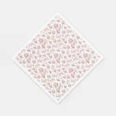 Waterverf Bakkerij Desserts Papier Servet (Hoek)