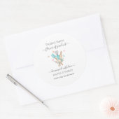 Waterverf Bakkerij gebruiksvoorwerpen Productnaam Ronde Sticker (Envelop)