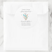 Waterverf Bakkerij gebruiksvoorwerpen Productnaam Ronde Sticker (Tas)