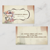 Waterverf bakkerij handgebak met handgereedschap visitekaartje (Voorkant / Achterkant)