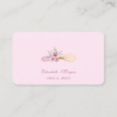 Waterverf bakkerij handgereedschap visitekaartje (Voorkant)