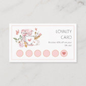 Waterverf Bakkerij stand mixer Klantenkaartje (Voorkant)