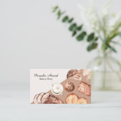 Waterverf bakkerij visitekaartje (Staand voorkant)