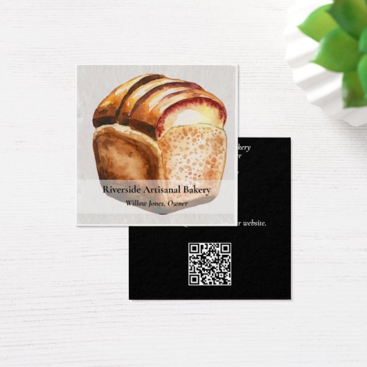 Waterverf Bakkerij Visitekaartje 2 (Bureau)