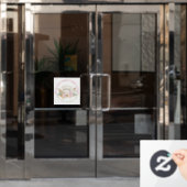 Waterverf bakkerijgebak raamsticker (Kantoordeur)