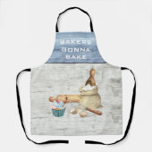 Waterverf bakkers gaan bakken schort (Voorkant)