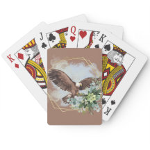 Waterverf Bald Eagle Framed Bouquet