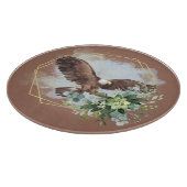 Waterverf Bald Eagle Framed Bouquet Snijplank (Hoek)