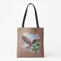 Waterverf Bald Eagle Framed Bouquet