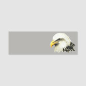 Waterverf Bald Eagle USA Bird Naamplaatje (Voorkant)