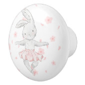 Waterverf Ballerina Bunny Ceramic Pull Keramische Knop (Rechts)