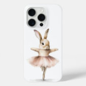 Waterverf Ballerina Bunny Dancing Tan Pink Case-Mate iPhone Case (Achterkant)