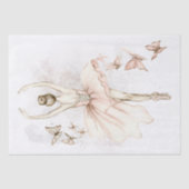 Waterverf Ballerina Butterfly Tissuepapier (Voorkant)