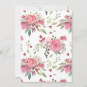 Waterverf Ballerina Cat Baby shower Kaart (Achterkant)