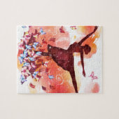  Waterverf Ballerina Dancer Ballet en Legpuzzel (Horizontaal)