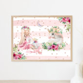 Waterverf Ballerina en Unicorns Poster