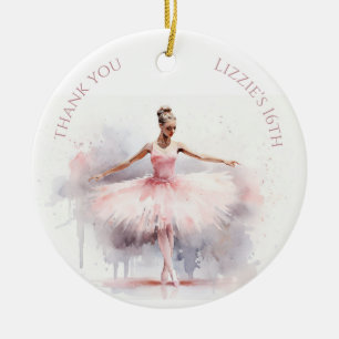 Waterverf Ballerina Keramisch Ornament