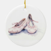 Waterverf Ballerina Keramisch Ornament (Achterkant)