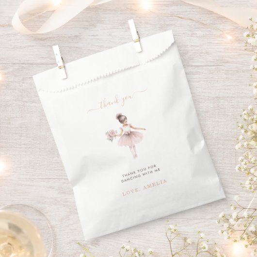 Waterverf Ballerina Kinder Kalligrafie Schattige Bedankzakje (Geknipt)