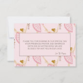 Waterverf Ballerina Notenkraker Dank u Kaart (Achterkant)