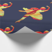 Waterverf Ballerina Silhouet Cadeaupapier (Hoek)
