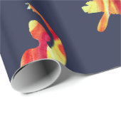 Waterverf Ballerina Silhouette Cadeaupapier (Rol Hoek)