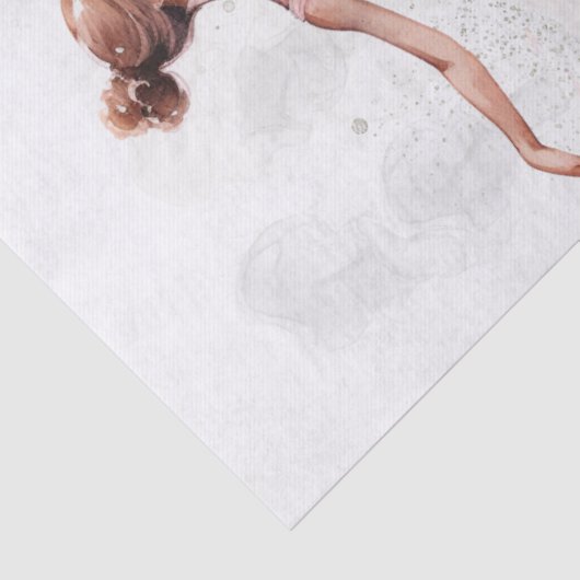 Waterverf Ballerina Tissuepapier (Detail)