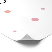 Waterverf Ballerina Verjaardagsfeestje Welkom Poster (Hoek)