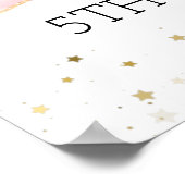 Waterverf Ballerina Verjaardagsfeestje Welkom Poster (Hoek)