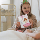 Waterverf Ballerina Verjaardagsuitnodiging Kaart