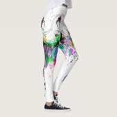 Waterverf Ballerina's: Bright Dance Illustratie Leggings (Rechts)
