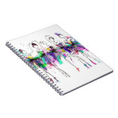 Waterverf Ballerina's: Bright Dance Illustratie Notitieboek (Rechterzijde)