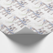 Waterverf Ballet Dancing Ballerina Cadeaupapier (Hoek)
