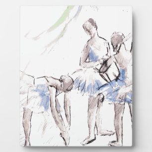 Waterverf Ballet Dancing Ballerina Fotoplaat