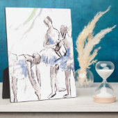 Waterverf Ballet Dancing Ballerina Fotoplaat (Zijkant)