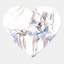 Waterverf Ballet Dancing Ballerina