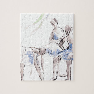 Waterverf Ballet Dancing Ballerina Legpuzzel