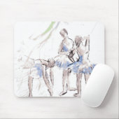 Waterverf Ballet Dancing Ballerina Muismat (Met muis)