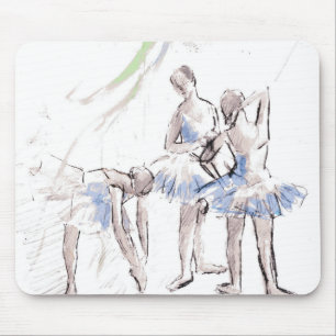Waterverf Ballet Dancing Ballerina Muismat