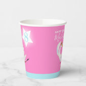 Waterverf ballet swan dochter 8e verjaardag papieren bekers (Links)